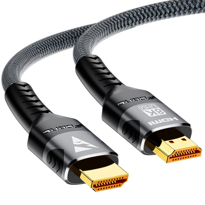 8K HDMI 2.1 Cable – 48Gbps High-Speed Adapter, 4K@120Hz & 8K@60Hz, eARC HDR Video for PC, Laptop, TV Box, PS5, RTX 3080
