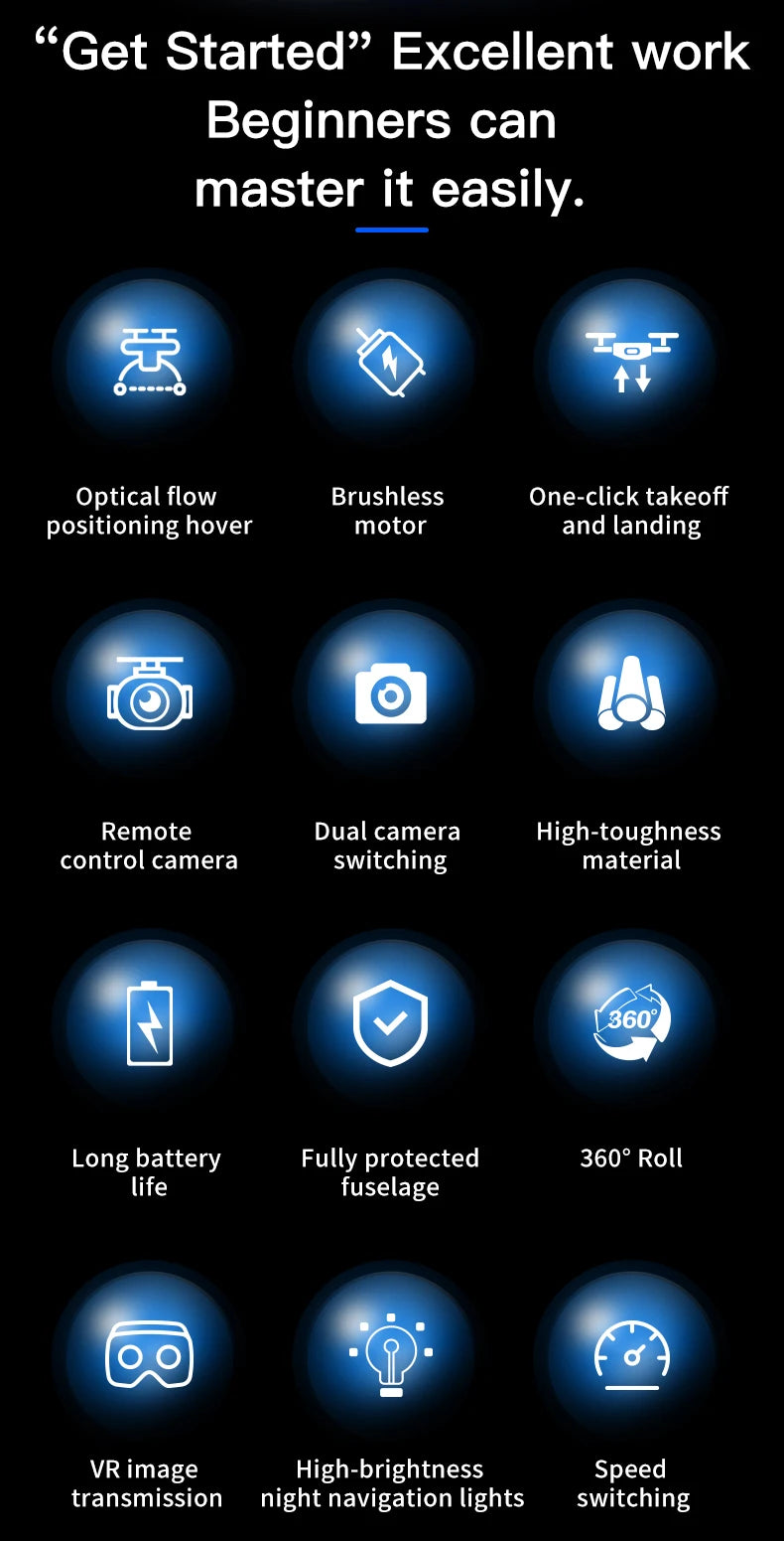 X266 Mini RC Drone – 8K HD Dual Camera, 6-Axis Headless Quadcopter with 360° Flip, Remote Control Helicopter Toy for Boys