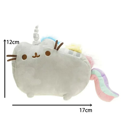 Cute Simulated Cat Plush Doll - Soft Anime-Inspired Stuffed Toy for Tabletop, Bedroom, and Home Decor, Kids’ Gift