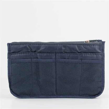 Multifunctional Bi-Fold Storage Bag - Large Capacity Double Zipper Makeup & Toiletry Organizer