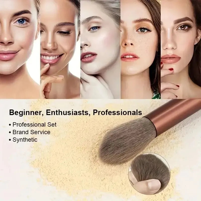 Professional Makeup Brush Set - Soft Fluffy Foundation Powder Eyeshadow Kabuki Blending Beauty Tools