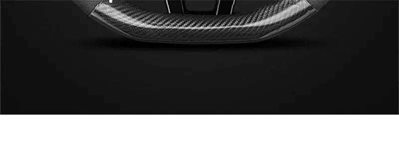 Universal Carbon Fiber Leather Steering Wheel Cover — 3D Anti-Slip, Stylish Car Accessory