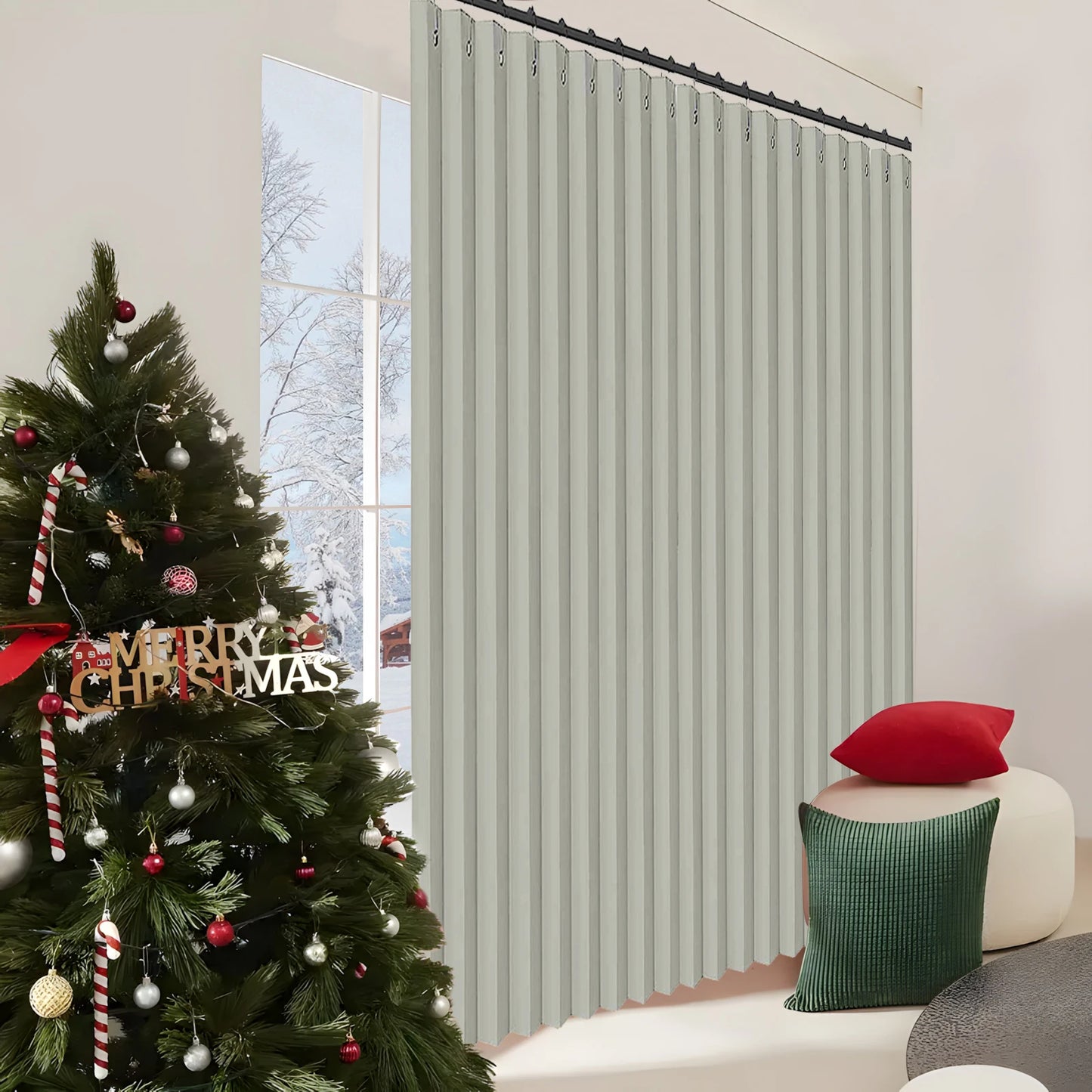 Extra Large Blackout Waterproof Curtain – Thermal Insulated Sliding Door & Shower Drapes for Living Room & Bedroom