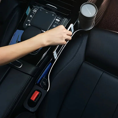 Car Seat Cup Holder Organizer – Front & Rear Multi-Functional Storage Box for Car Interior Accessories & Organization