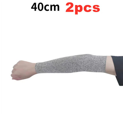 Level 5 HPPE Cut-Resistant Arm Sleeves - Anti-Puncture Protective Work Sleeves for Hand & Arm Safety
