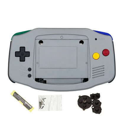 AGB IPS MAX Housing Shell Kit - Replacement Case with Buttons & Rubber Pads for 3.2-Inch GBA IPS MAX LCD