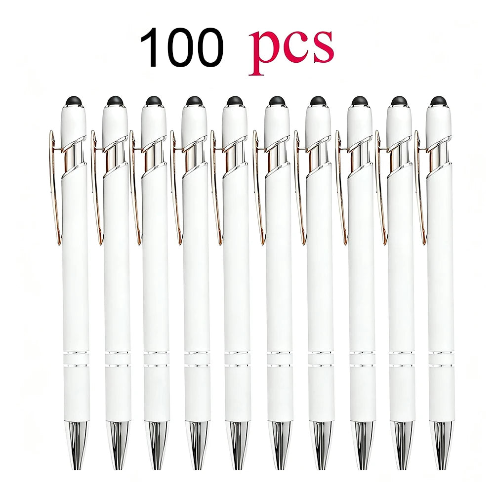 Customized Ballpoint Pen with Stylus - Personalized Metal Name & Logo Pen for Business, Graduation & Gifts