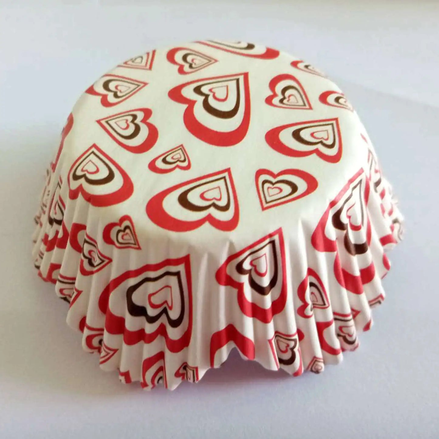 100PCS Animal Print & Pink Heart Cupcake Liners – Zebra, Leopard & Cow Pattern Muffin Baking Cups for Weddings & Parties