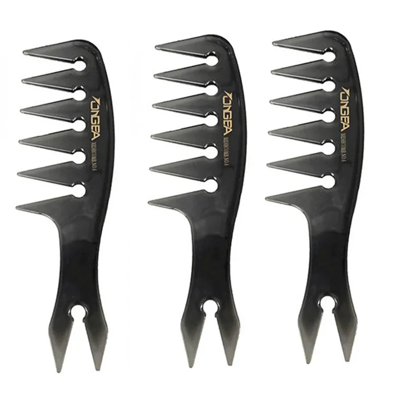 Men's Professional Wide Tooth Hair Comb & Brush – Barber-Grade Hair Styling Tool for Men