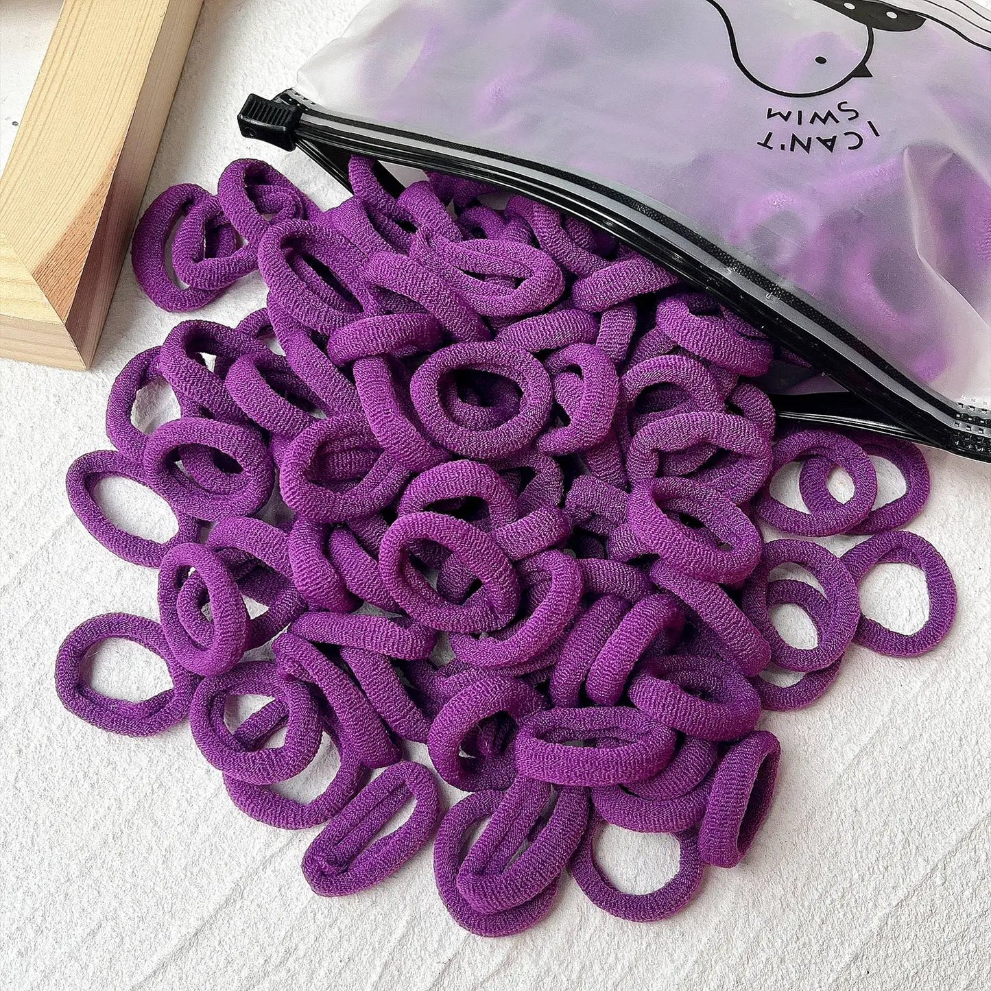 20/50PCS Kids Elastic Hair Bands – Girls Sweets Scrunchie Rubber Bands for Children Hair Ties & Headbands