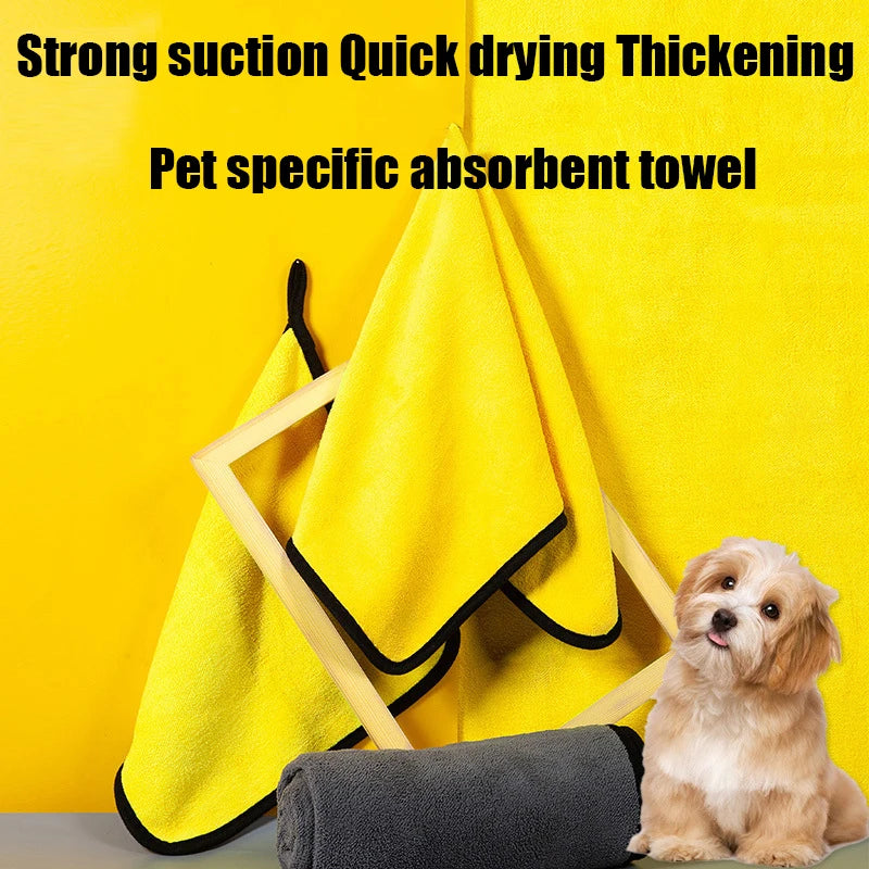 Large Absorbent Pet Towel – Dog and Cat Bathing Towel, Fast Drying