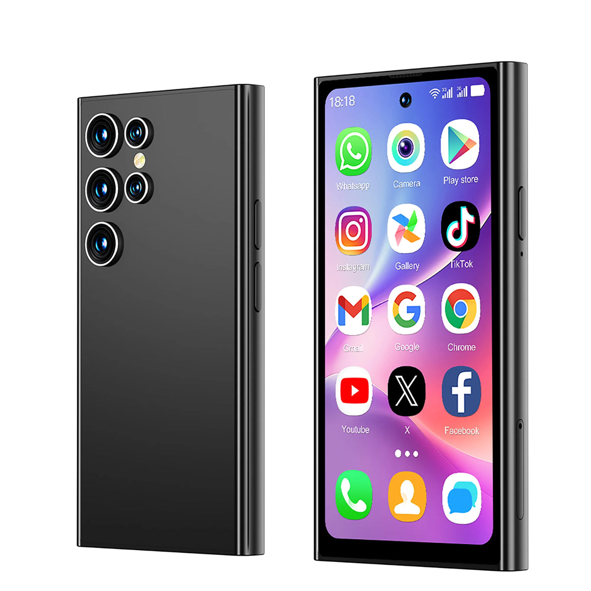 SERVO S27 Mini Android Smartphone - 4.0" Display, 2GB+16GB, 3G Dual SIM, WiFi, GPS & Face ID