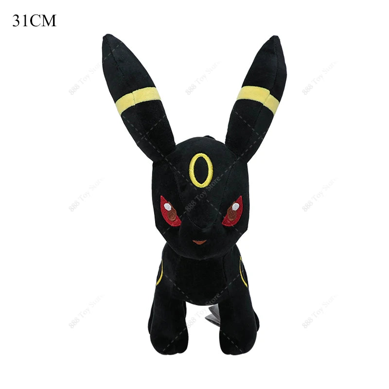 31cm Pokémon Plush – Shiny Umbreon Soft Stuffed Anime Doll | Eevee, Sylveon, Vaporeon, Flareon Collectible Toy