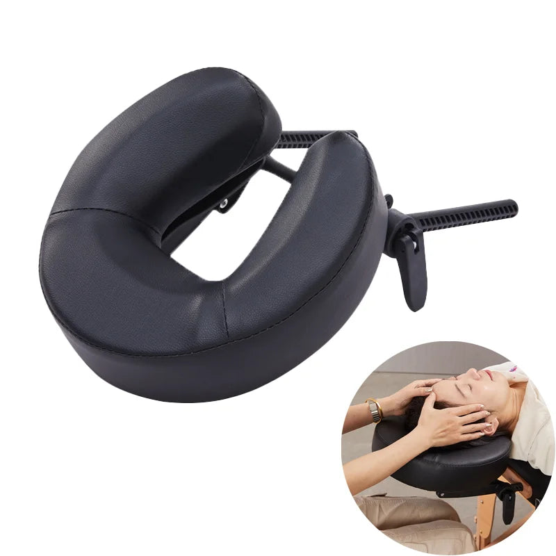 Adjustable Cervical Neck Massager Headrest - Ergonomic Portable Massage Device for Home, Salon, Spa & Travel