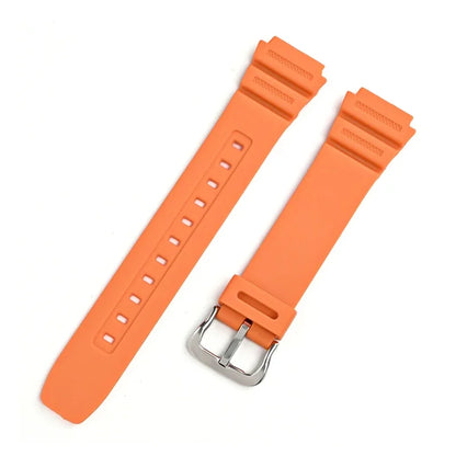 18mm Rubber Watch Strap for Casio G-Shock AQ-S810W, AE-1200, W-216H, W-735H, SGW-400 & MRW-200H - Universal Resin Replacement Watchband