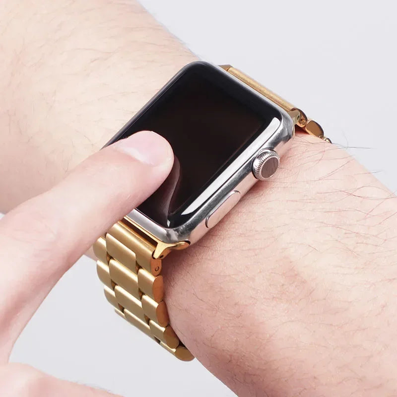 Stainless Steel Strap for Apple Watch – Metal Band Bracelet for 38-49mm, Compatible with iWatch Series 10-4, Ultra 2 & More
