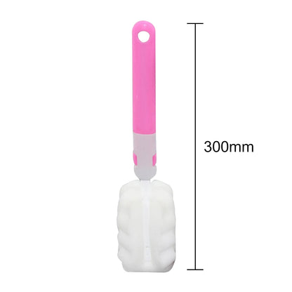 20/30cm Long Handle Bottle Cleaning Brush – Soft Sponge Cleaner for Water Bottles, Glass Cups & Vacuum Flasks Washing Tool