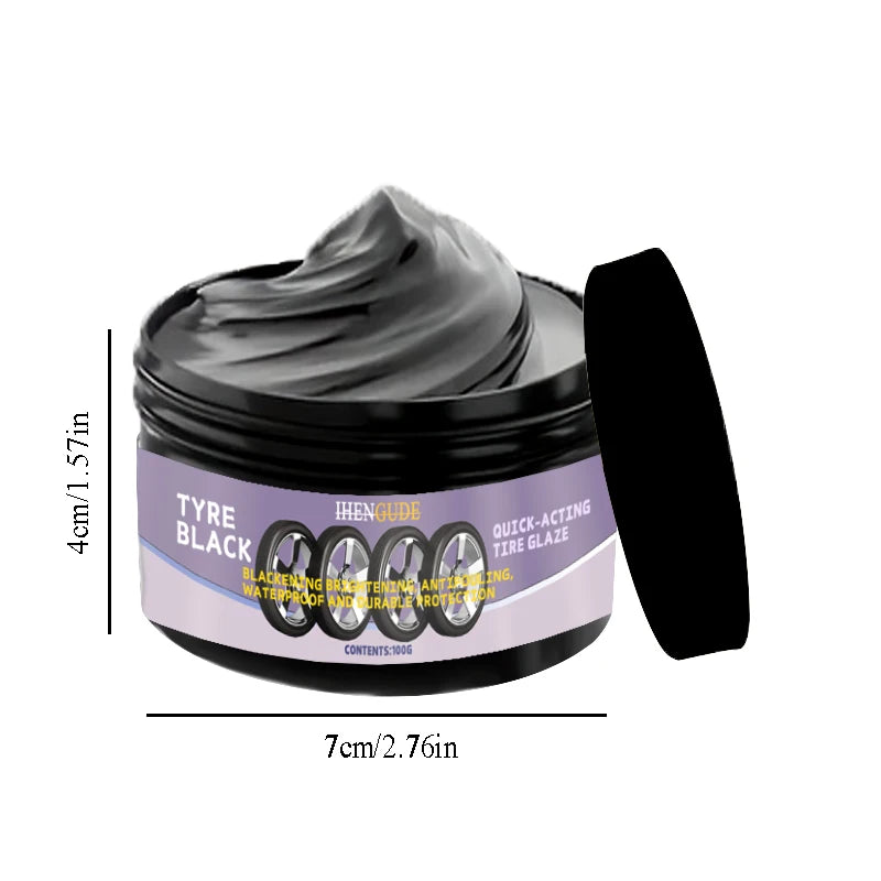 100g Tire Polishing Protective Paste — Long-Lasting Gloss Enhancer for Durable, Tightened Car Tires