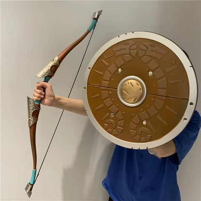 1:1 Breath of the Wild Link Shield – PU Rubber Cosplay Weapon Toy & Halloween Prop