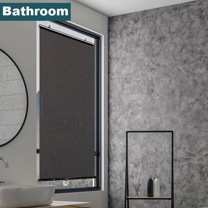 Universal Nail-Free Roller Blinds with Suction Cups - Blackout Sunshade Curtains for Car, Bedroom, Kitchen, and Office Windows, Sun-Shading and Privacy Solution
