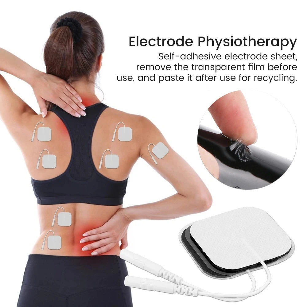 6-Output Channel TENS Muscle Electrostimulator - Physiotherapy Body Massager, Electroacupuncture Needle Patch Machine