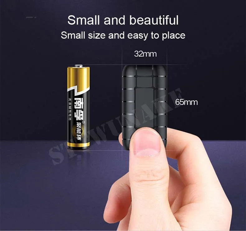 Mini Voice Activated Recorder – 500 Hours Digital Recording Device, Professional Sound Dictaphone, Portable & Compact Audio Micro Recorder
