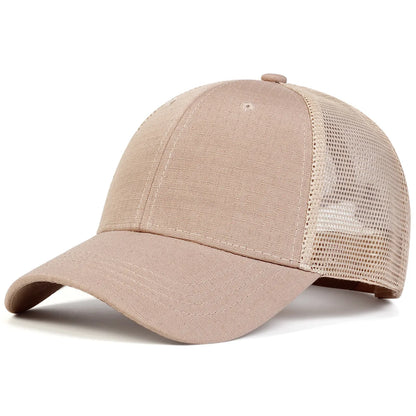 Camouflage Mesh Baseball Cap - Adjustable Outdoor Sun Hat for Men & Women
