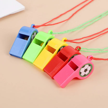 24PCS Colorful Soccer Whistles for Kids – Football Party Favors, Goody Bag & Pinata Fillers, Fun Gifts for Boys & Girls