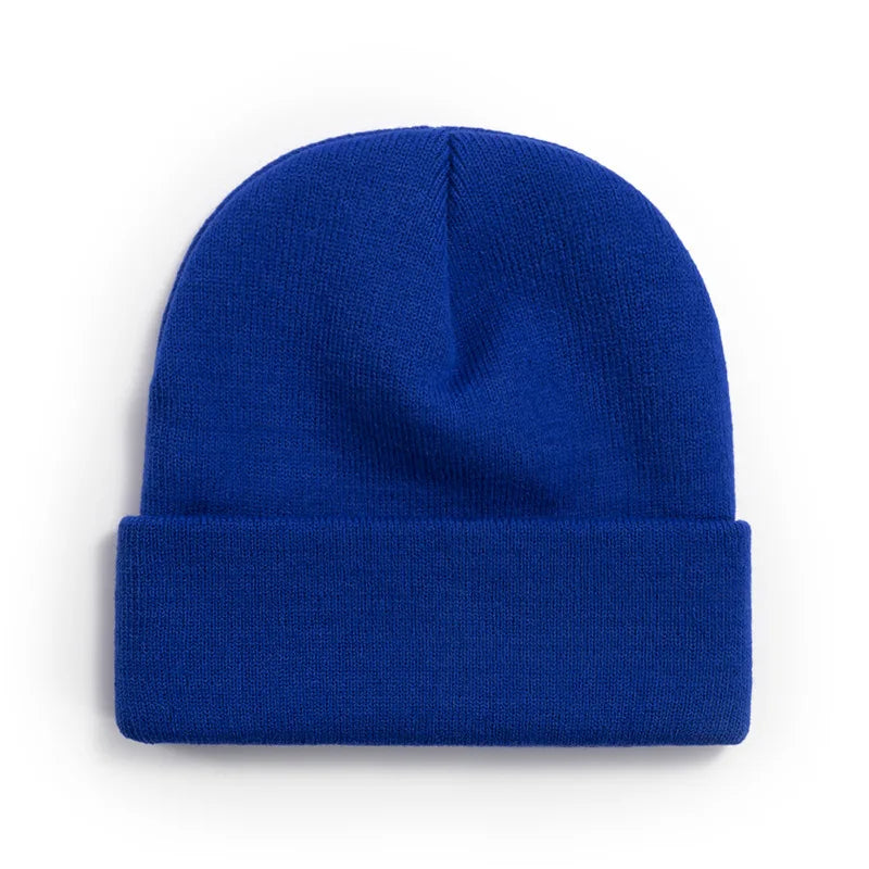 Winter Knit Beanie Hat - Warm Stretch Skull Cap for Boys Girls Adults in Black White Blue Pink & More Colors