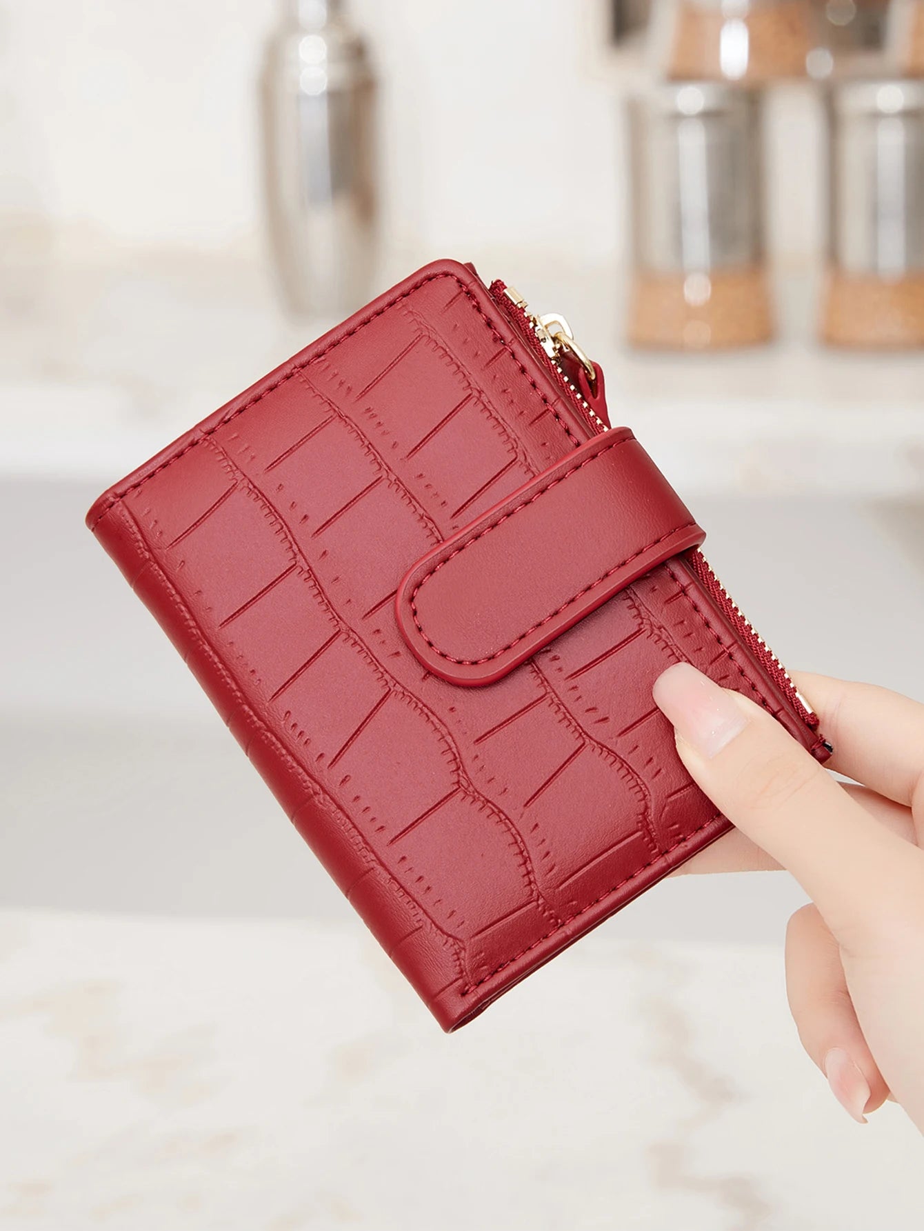 2024 New Minimalist Women’s Wallet — High-Quality PU Leather Short Coin Purse, Fashionable Double-Fold Zero Wallet Holder