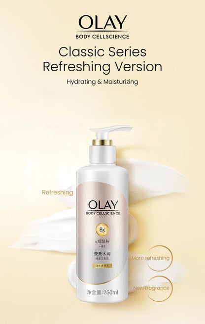 OLAY Body Lotion B3+ Niacinamide – Nourishing, Hydrating, Firming & Brightening Body Cream, Olay Body Cellscience