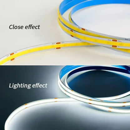 LED COB Light Strip – Flexible USB 5V Touch Dimmer Tape for Indoor Lighting, DIY TV, Mirror Backlight & Wall Decor