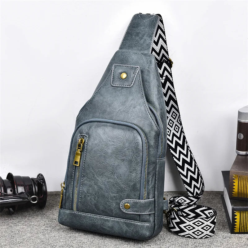 Waterproof Summer Crossbody Chest Bag for Couples – Unisex Small & Breathable Backpack
