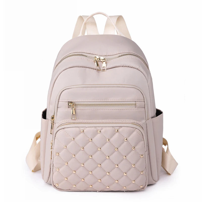 High-Quality Nylon Women's Backpack - Large Capacity, Versatile and Casual Travel Shoulder Bag for Teens