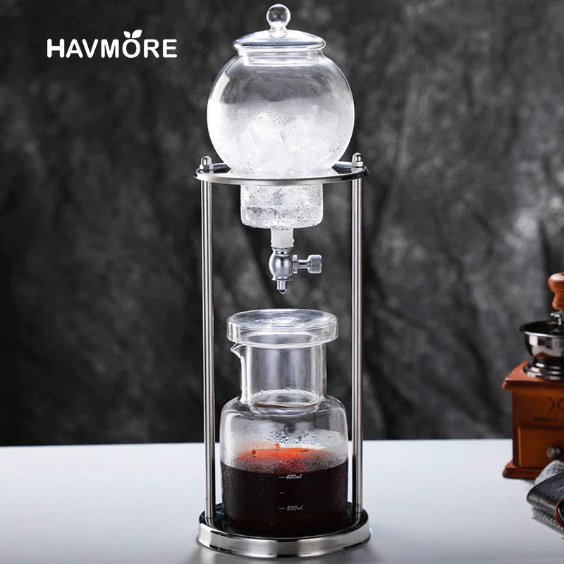 600ml Cold Brew Coffee Maker - Iced Coffee Drip Pot for Home Baristas and Espresso Accessories