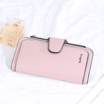 2024 Women’s Long Wallet – Custom Name Engraving, 15 Card Holders & Zippered Classic Purse