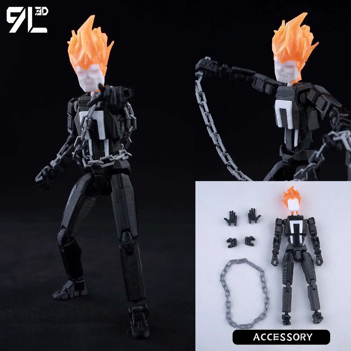Venom Spider-Man Lucky13 Dummy13 Action Figure - 3D Printed T13 Multi-Jointed Anime Collectible Toy
