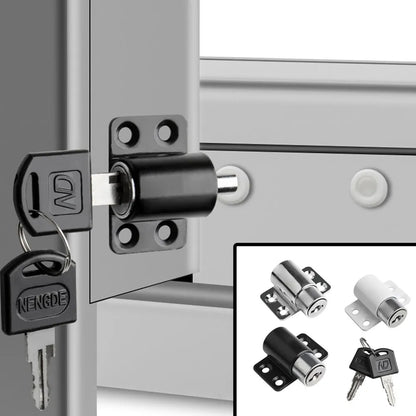 Baby Child Safety Sliding Door Window Locks - Antitheft Security Catches Set with 2 Keys