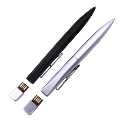 Metal Ballpoint Pens USB Flash Drive: 4GB-64GB Memory Stick - USB 2.0 Disk, Ideal for Business Gifts and Data Storage