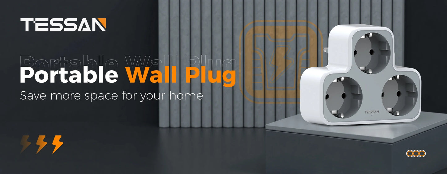 TESSAN 65W GaN International Travel Adapter – USB Type-C Universal Power Adapter with EU/UK/USA/AUS Plugs