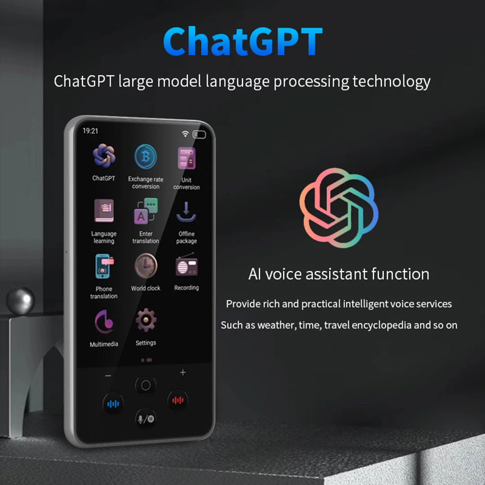 S85 Pro Language Translator Device – 138 Languages, Voice & Video Recording, Offline Translation, 8GB, 2000mAh
