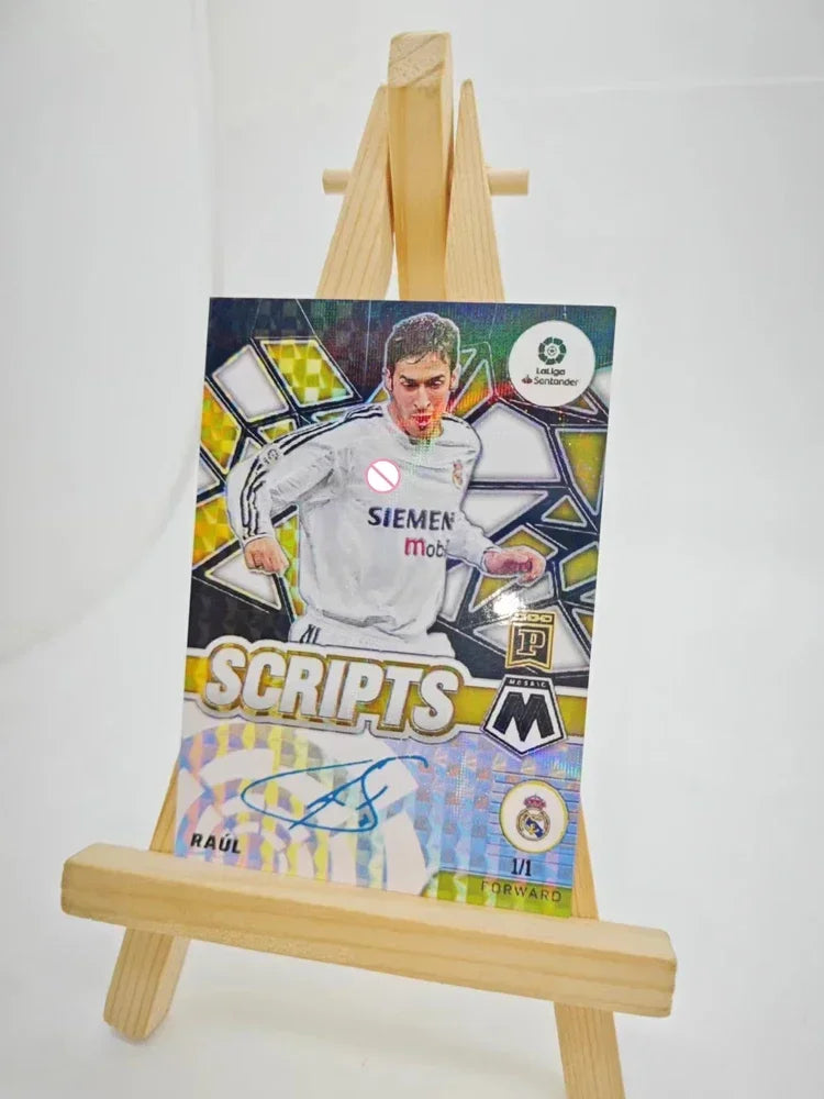 Panini DIY Star Football Card – Messi & Ronaldo Collectible, Homemade Gift for Christmas & Birthday