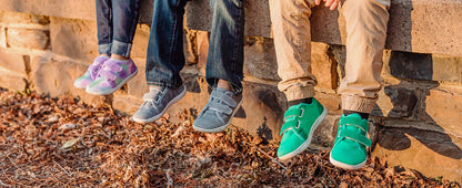 HOBIBEAR Kids Barefoot Sneakers – Lightweight Breathable Mesh Shoes with Hook & Loop, Wide Toe for Toddlers & Kids
