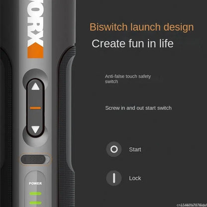 WORX WX242 Mini Electric Screwdriver Set – Smart Cordless, Rechargeable with 30 Bits & Power Drill Tools