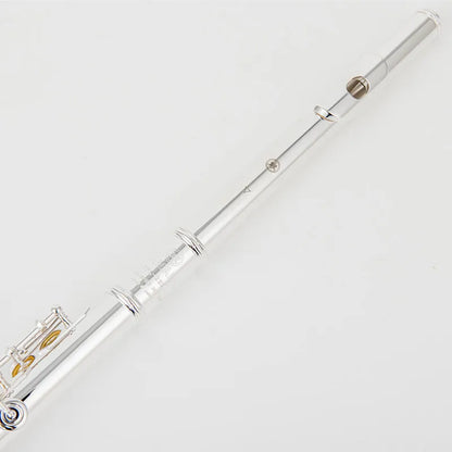 Top Japan Flute 222 - Professional Cupronickel C Key 16-Hole Silver-Plated Flute with Case & Accessories
