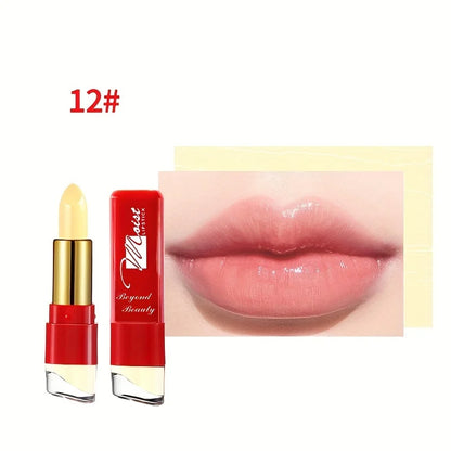 12 Colors Creamy Moisturizing Lipstick – Long-Lasting, Women & Schoolgirl Makeup for Beginners, Leaning Tower Lip Makeup