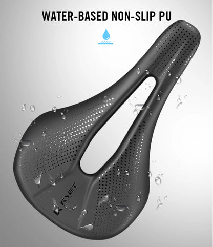 RYET 3D Printed Carbon Bike Saddle — 140/143mm Lightweight Road & MTB Cycling Seat with EVA Cushion