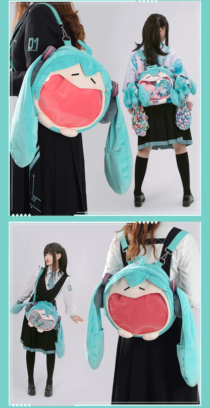 Y2K Japanese Cartoon Plush Backpack – Kawaii Harajuku Anime Ita Bag, Student Schoolbag & Women’s Shoulder Cosplay Knapsack