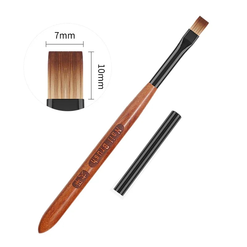 Nail Glue Phototherapy Pen & UV Gel Brush - Professional Acrylic Nail Art Brushes for Painting & Drawing, Manicure Tools