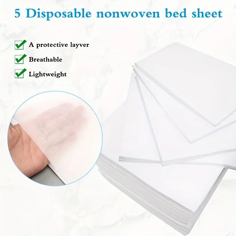20pcs Disposable Non-Woven Bed Sheets – Massage, Spa, Tattoo & Beauty Salon Use 31.5×70.87in